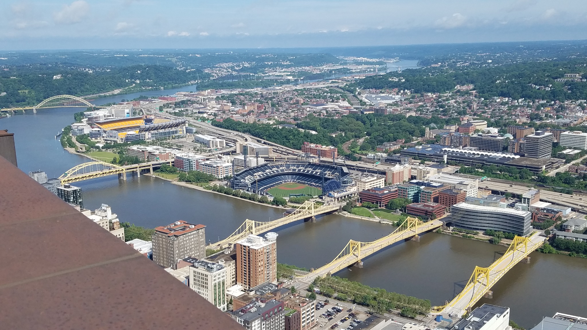 Pittsburgh riverfront and North Shore